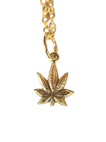 Load image into Gallery viewer, 14K Gold Pot Leaf Charm
