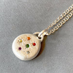 Load image into Gallery viewer, Rainbow River Stone Pendant
