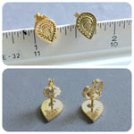 Load image into Gallery viewer, 14K Gold Mehndi Stud Earrings
