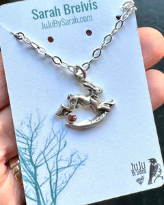 Rabbit Jumping over the Moon pendant