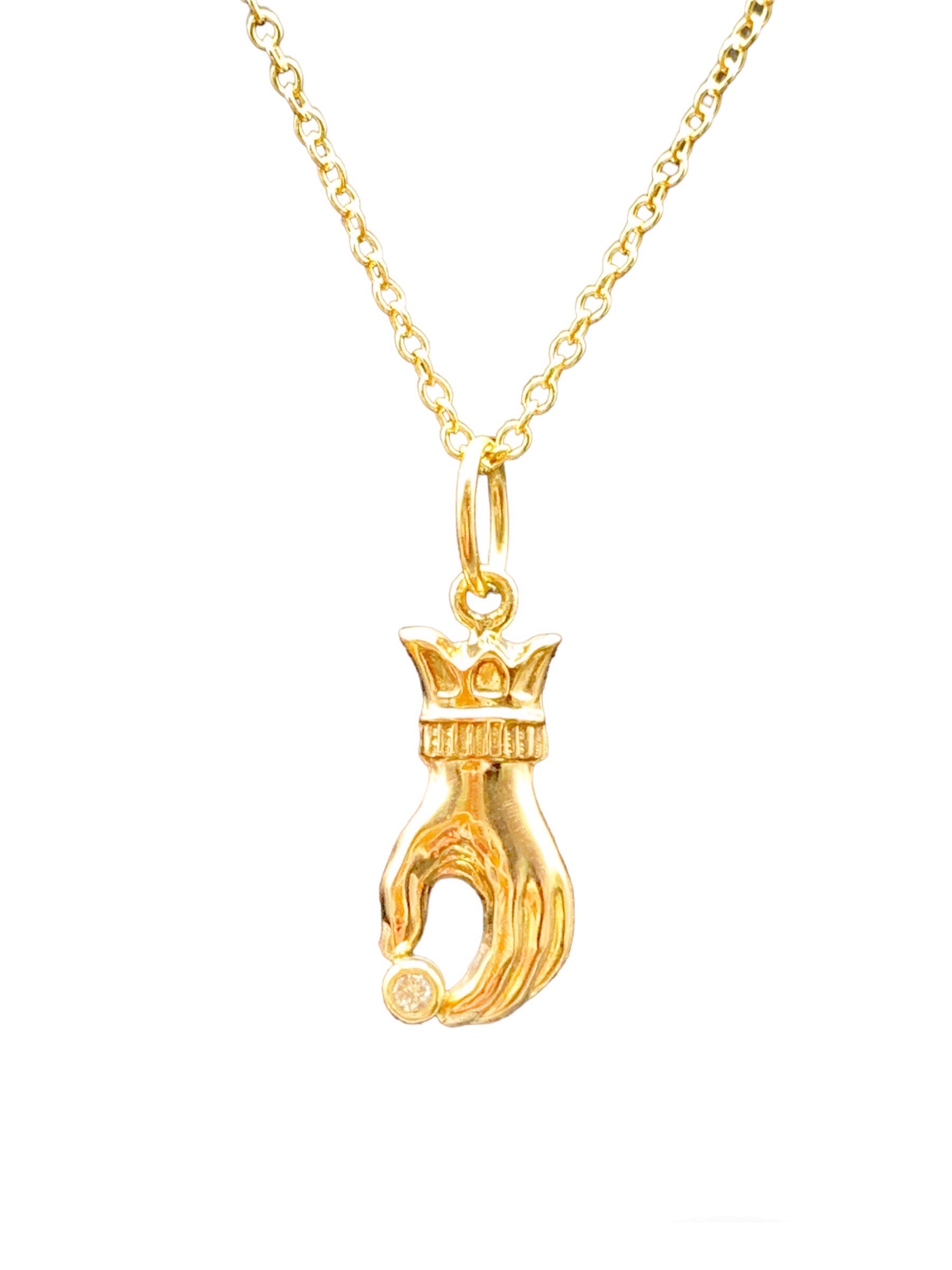 Victorian Hand Charm