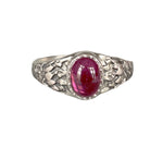 Load image into Gallery viewer, Tourmaline with Lotus Flower Signet Ring
