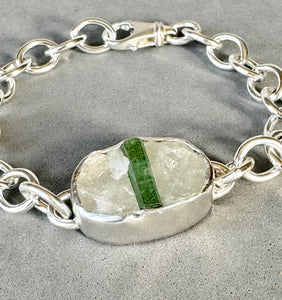 Tourmaline in Quartz Bracelet