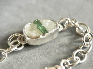 Tourmaline in Quartz Bracelet