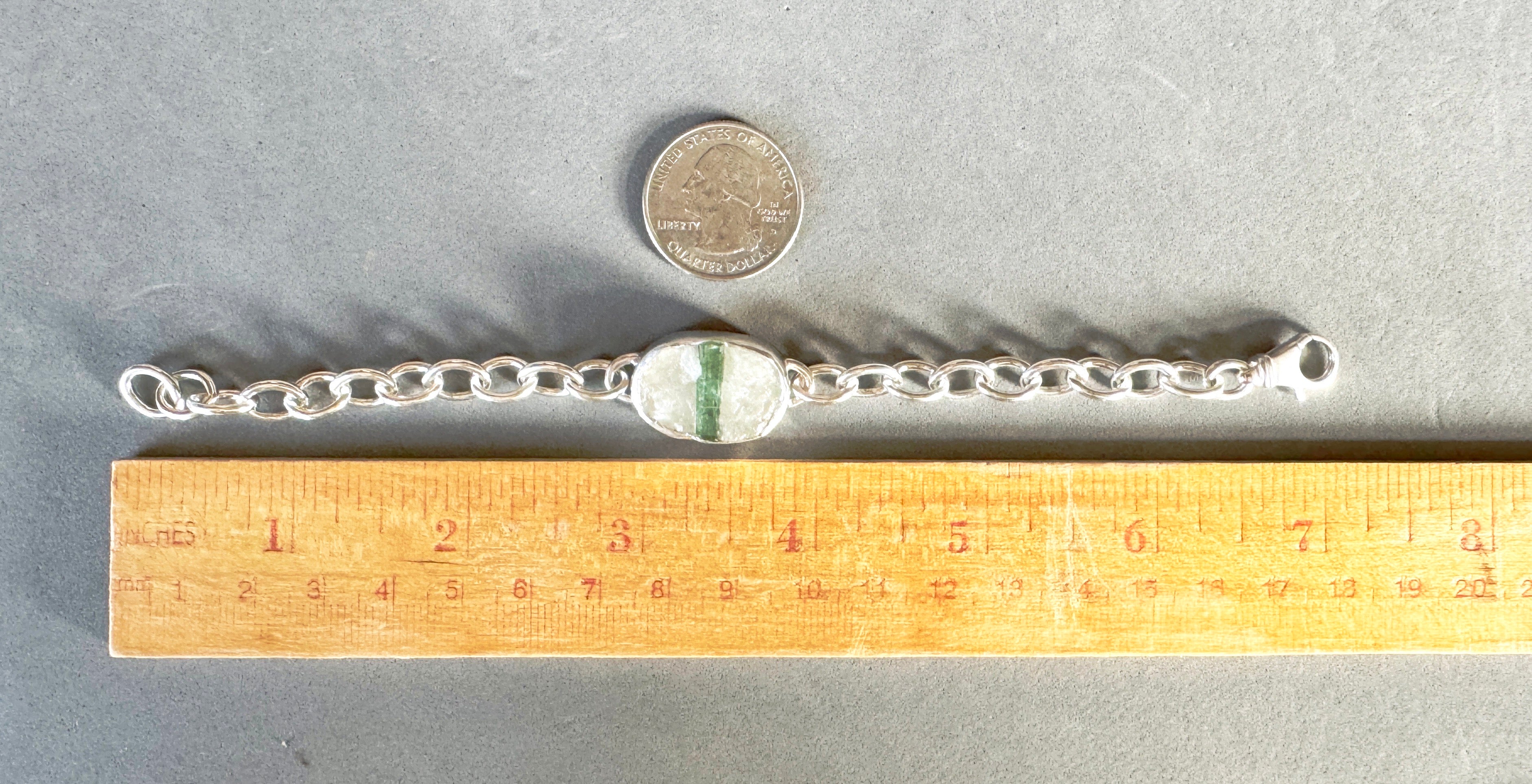 Tourmaline in Quartz Bracelet