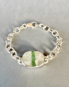 Tourmaline in Quartz Bracelet