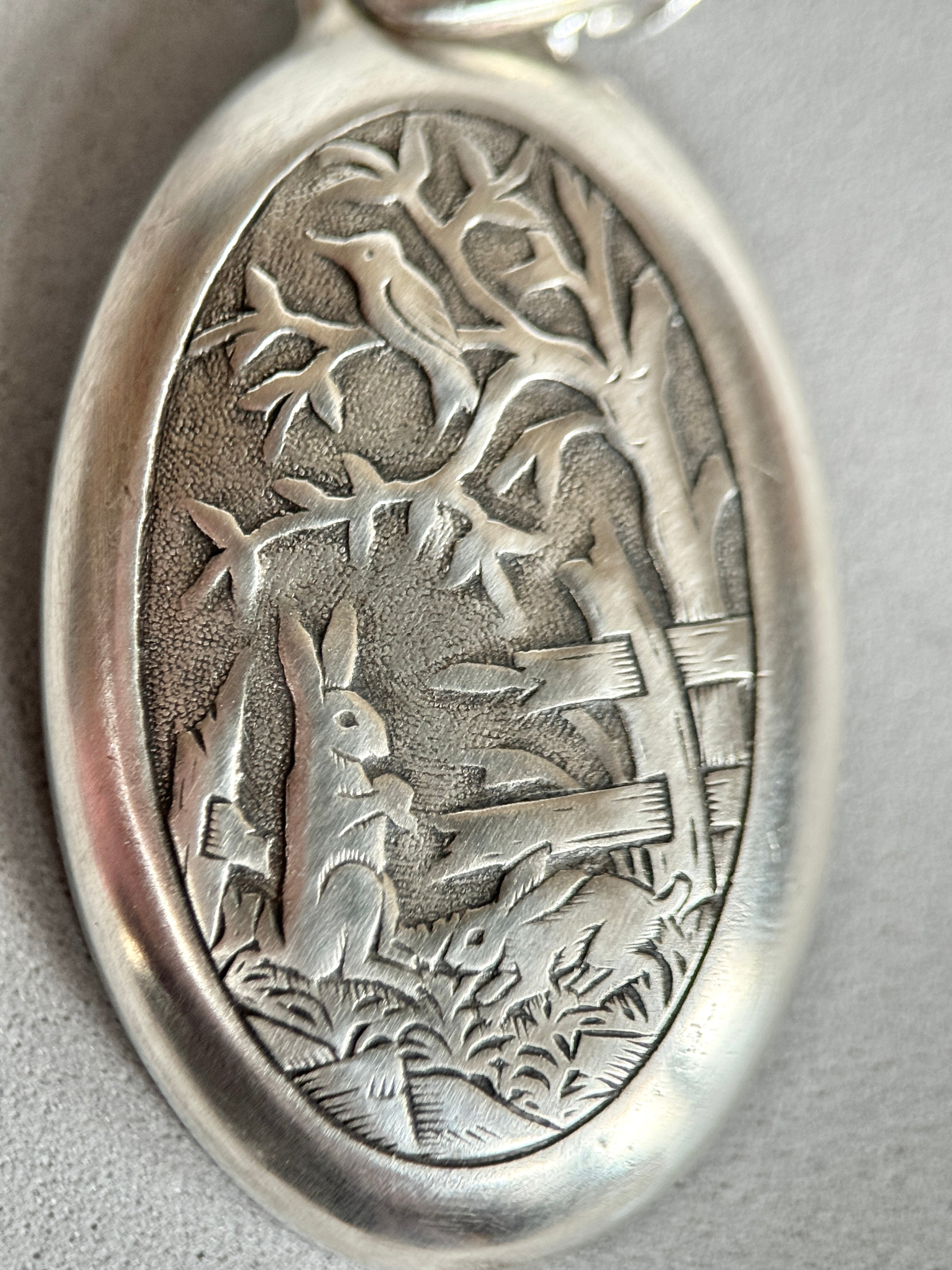 Spring Bunnies Pendant