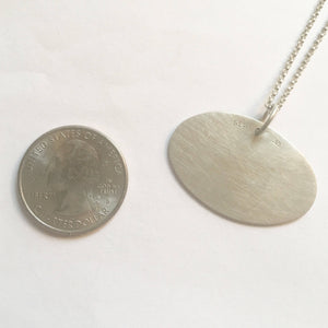 Double Arrow Stamped Pendant