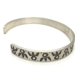 Load image into Gallery viewer, Stamped Cuff Bracelet in Sterling Silver
