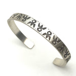 Load image into Gallery viewer, Stamped Cuff Bracelet in Sterling Silver
