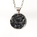 Load image into Gallery viewer, Black Tourmaline Raw Stone Pendant
