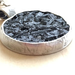 Load image into Gallery viewer, Black Tourmaline Raw Stone Pendant

