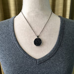 Load image into Gallery viewer, Black Tourmaline Raw Stone Pendant
