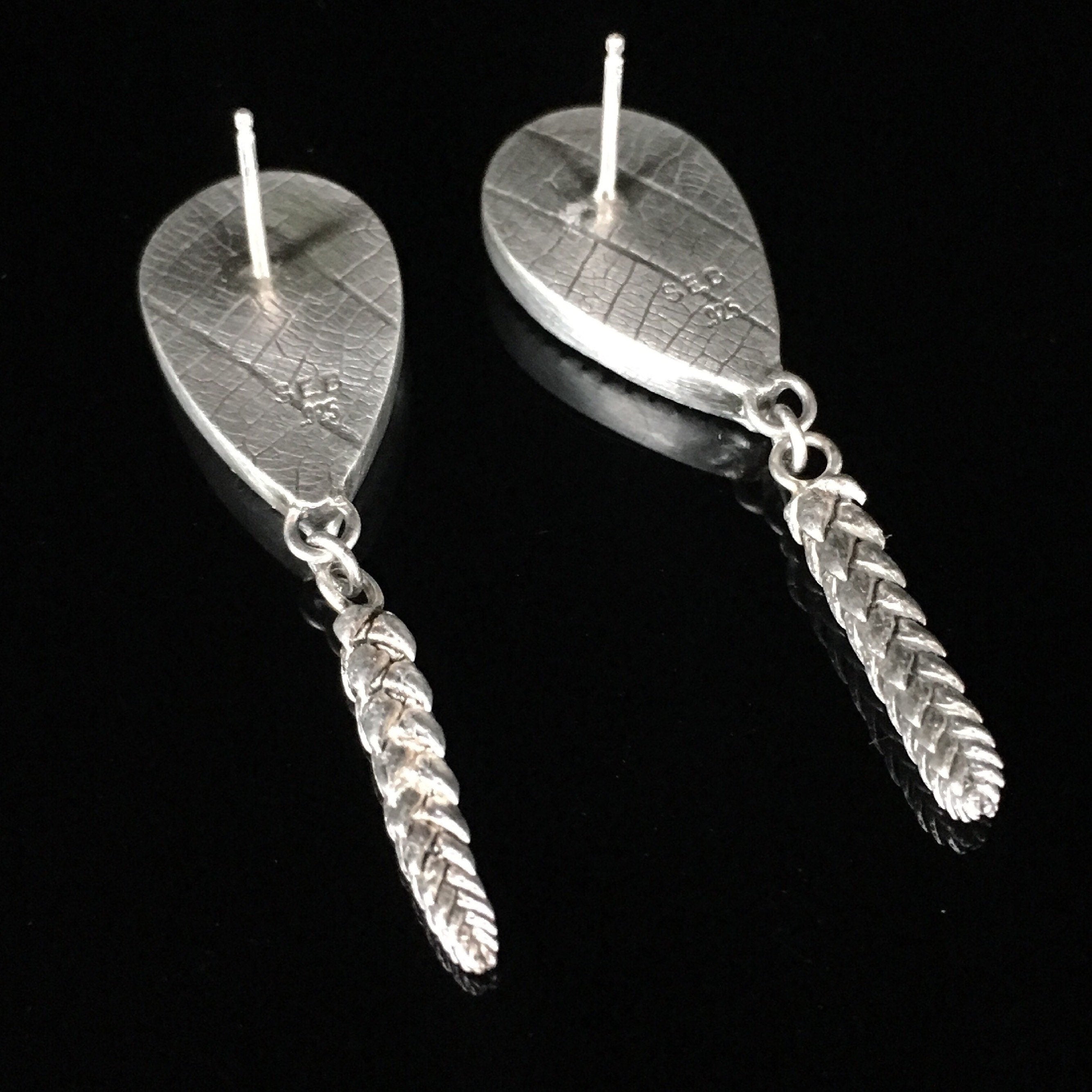 Agua Nueva Agate Earrings with Succulents