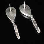 Load image into Gallery viewer, Agua Nueva Agate Earrings with Succulents
