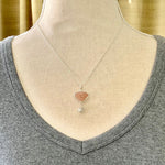 Load image into Gallery viewer, Peach Druzy with Succulent
