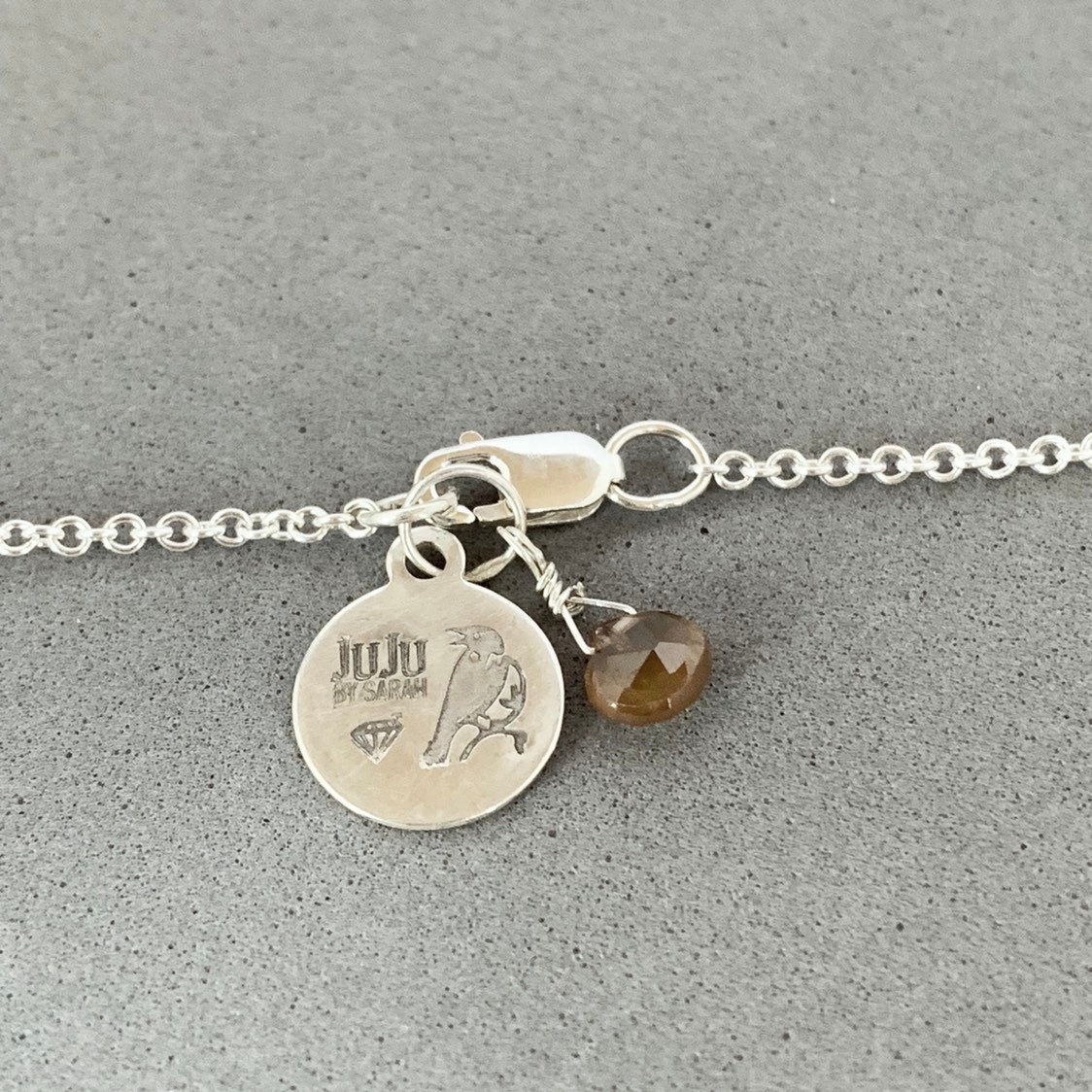 Peach Druzy with Succulent