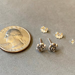 Load image into Gallery viewer, Silver Rose Studs
