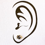 Load image into Gallery viewer, Silver Rose Studs
