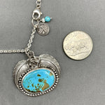 Load image into Gallery viewer, Botanical Turquoise Pendant

