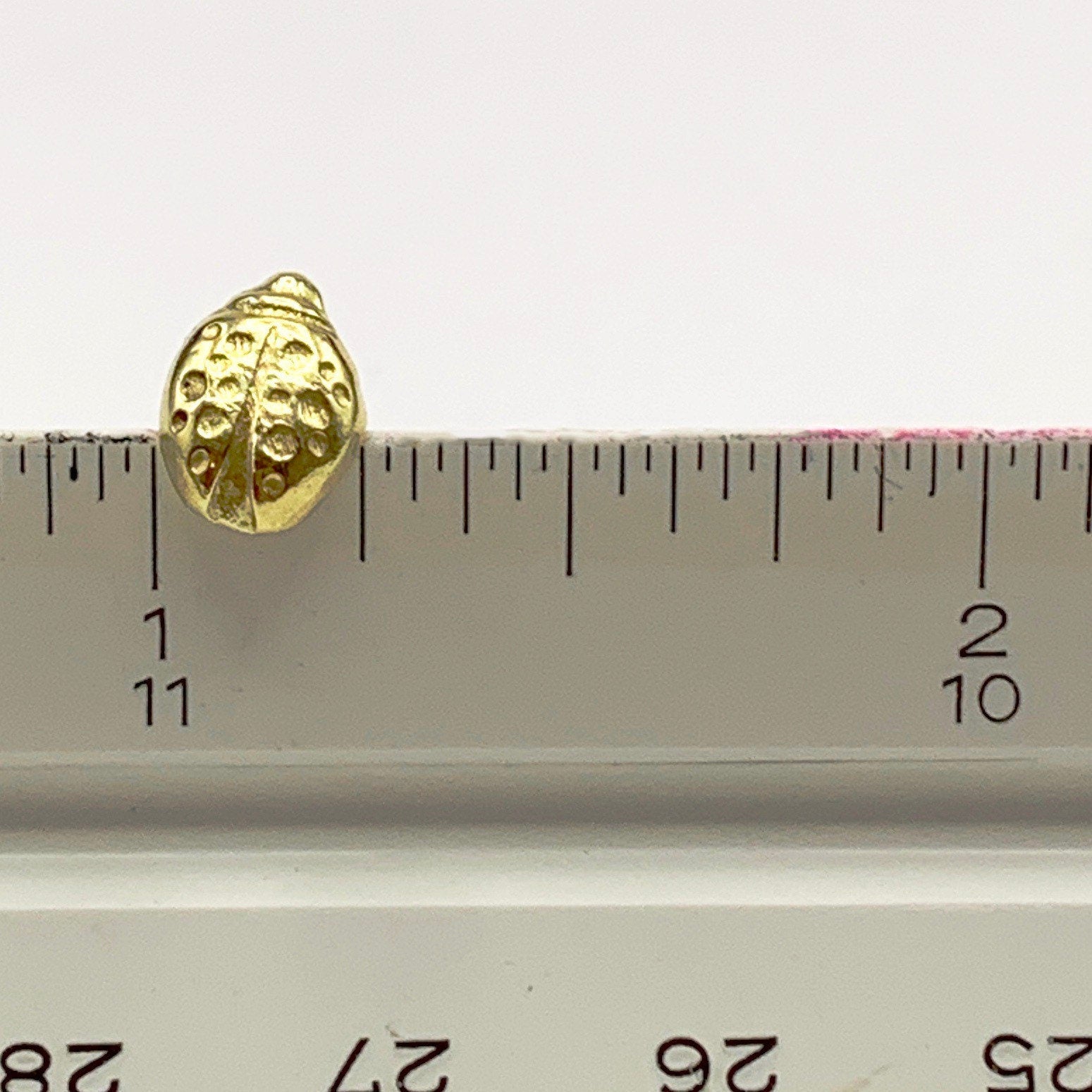Gold Ladybug Studs