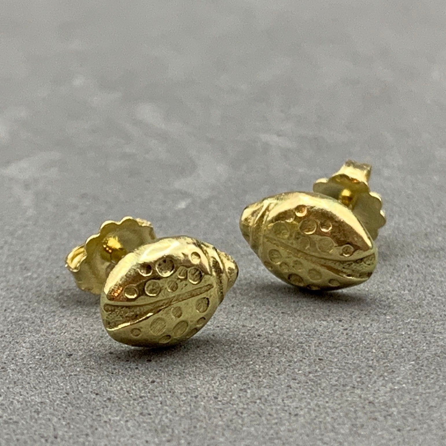 Gold Ladybug Studs