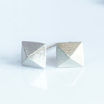 Load image into Gallery viewer, Pyramid Studs in 14K Gold or Silver
