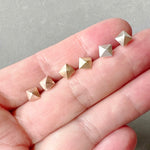 Load image into Gallery viewer, Pyramid Studs in Gold or Silver
