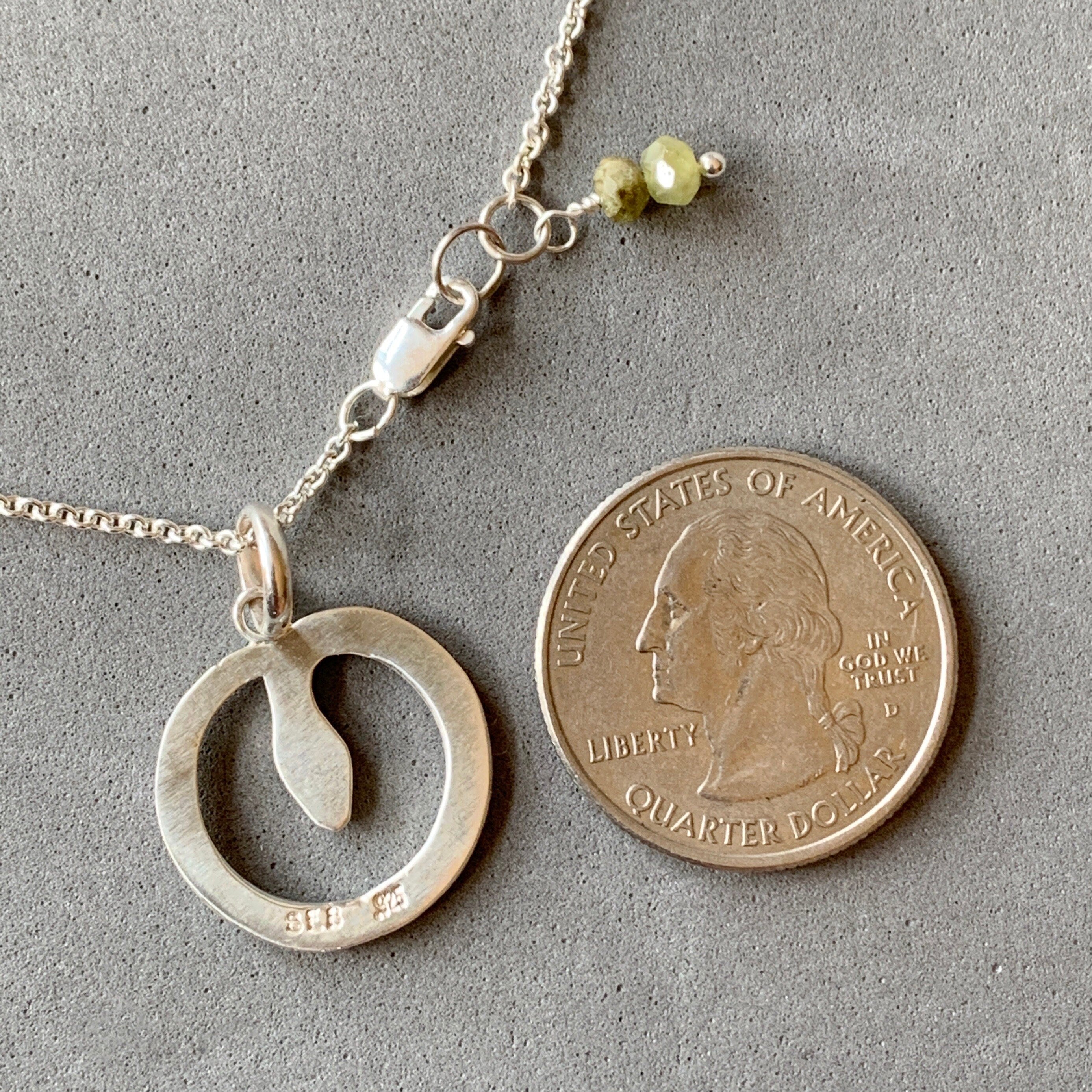 Snake Pendant in Silver