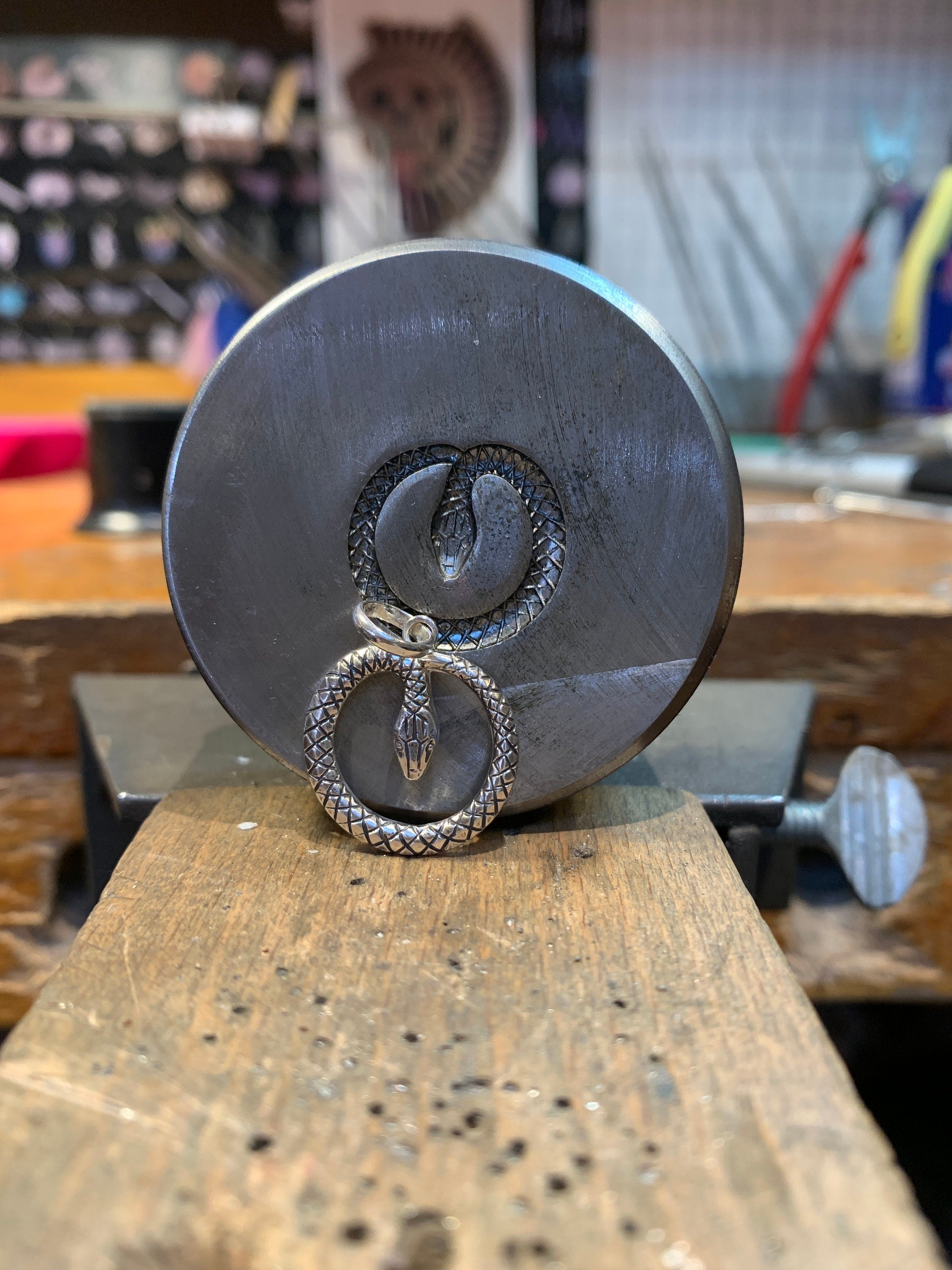 Snake Pendant in Silver