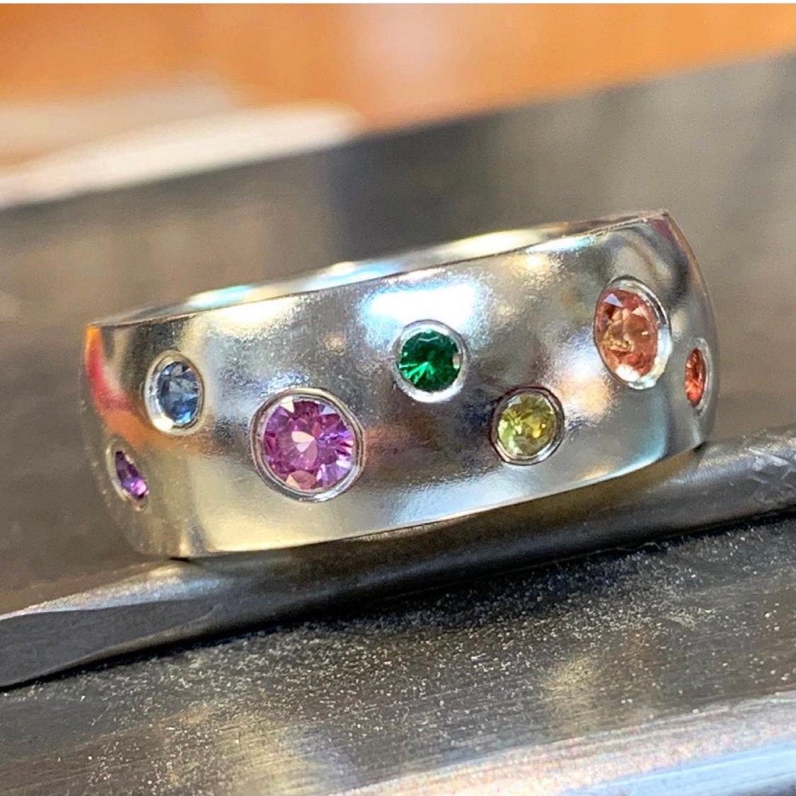 Birthstone Ring - You Choose Five Stones