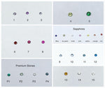 Load image into Gallery viewer, Types of gemstone that are available for custom rings. more available, just ask.
