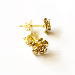 18K Gold Stud Roses