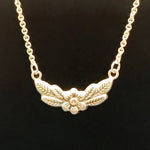 Load image into Gallery viewer, Flower Charm with Pink Diamond
