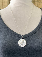 Load image into Gallery viewer, Silver Athena Owl Pendant
