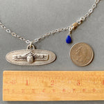 Load image into Gallery viewer, Winged Scarab Pendant in Sterling Silver
