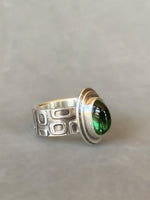 Load image into Gallery viewer, Green Tourmaline Ring
