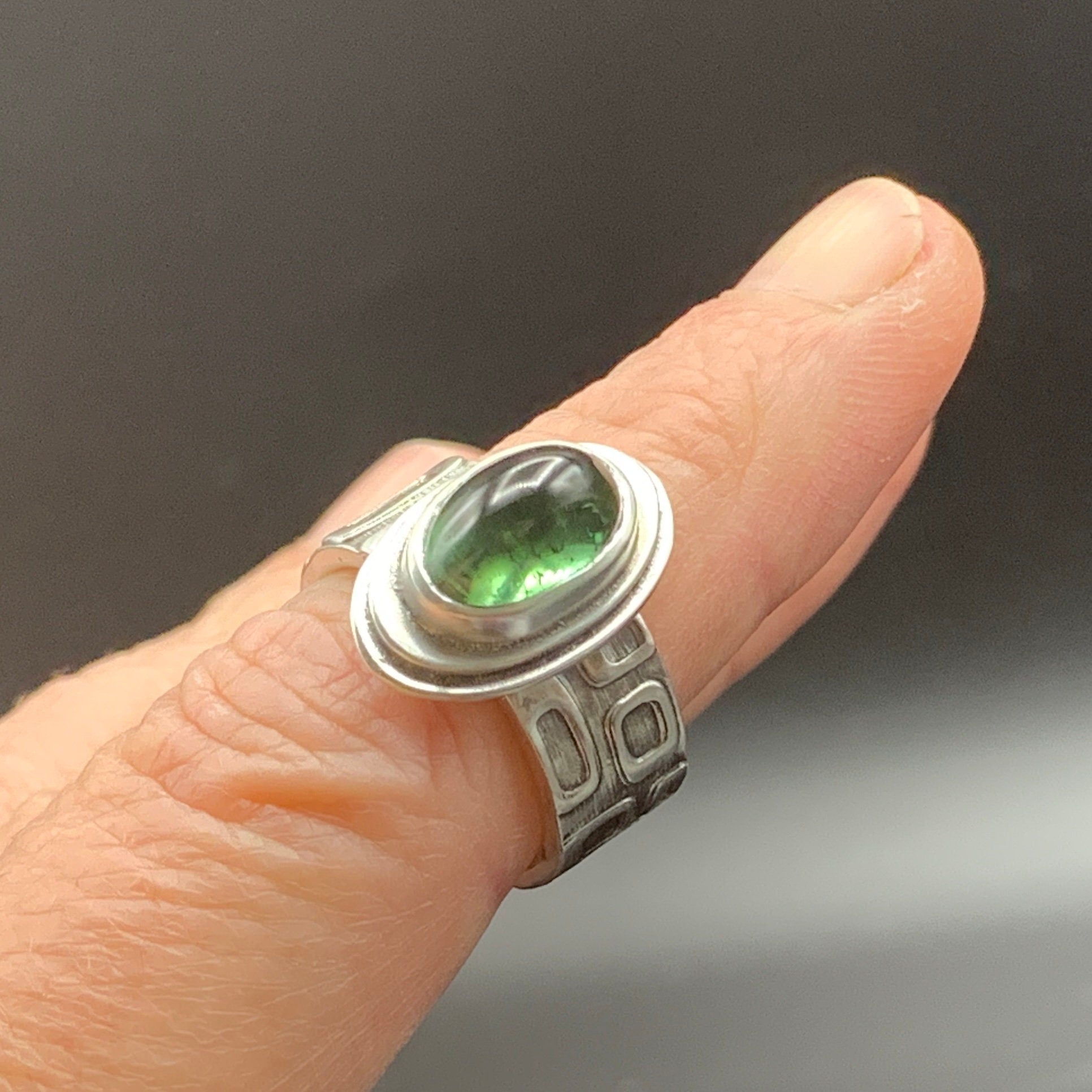 Green Tourmaline Ring
