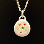 Load image into Gallery viewer, Rainbow River Stone Pendant
