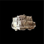 Load image into Gallery viewer, Owls on a Branch Ring in sterling silver, three owls, victorian
