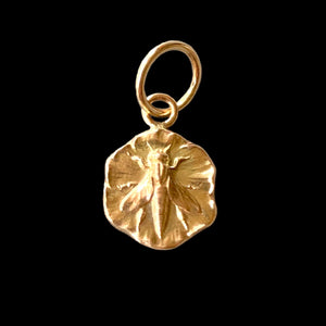 Art Nouveau Gold Bee Charm