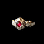 Load image into Gallery viewer, Art Deco Garnet ring in Sterling Silver
