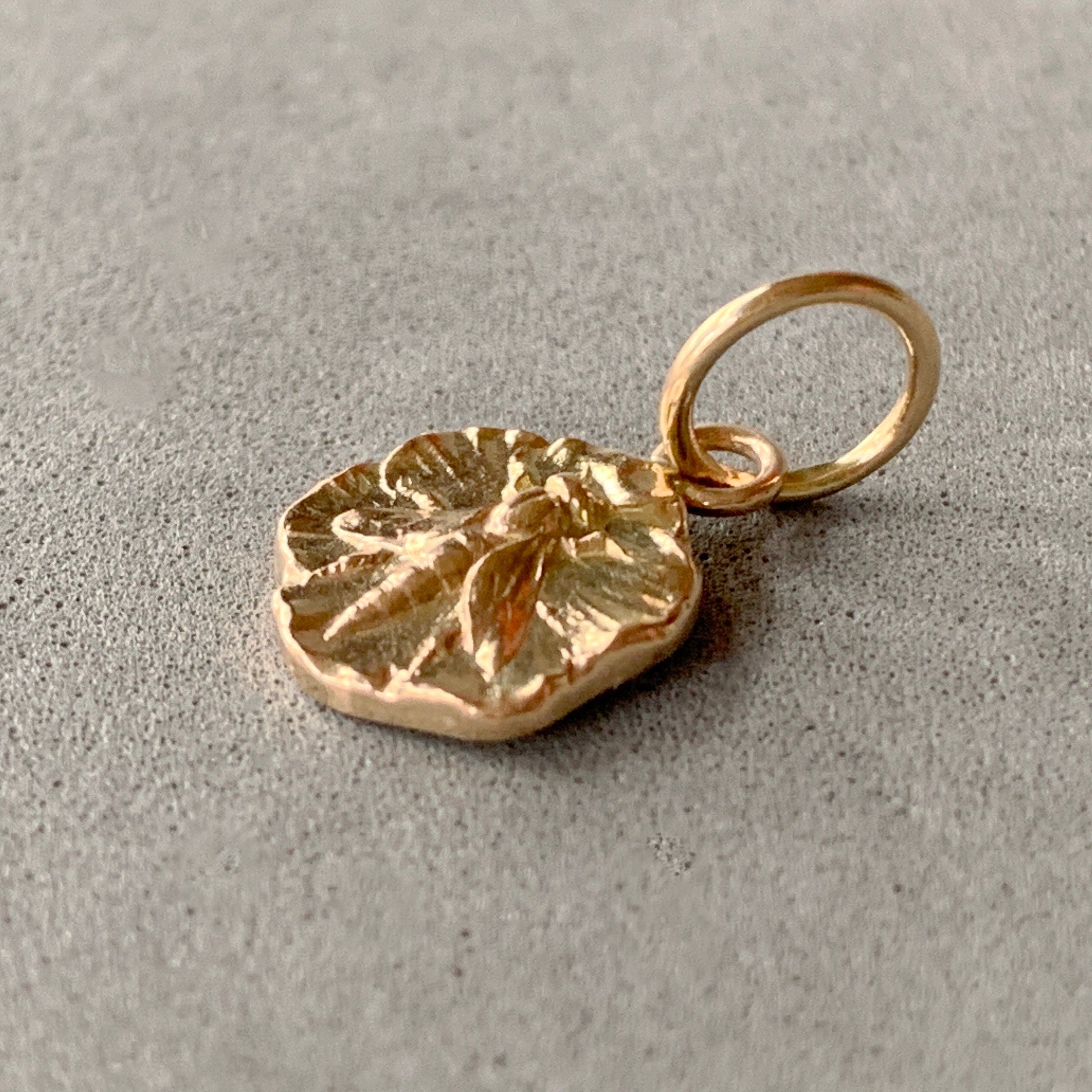 Art Nouveau Gold Bee Charm