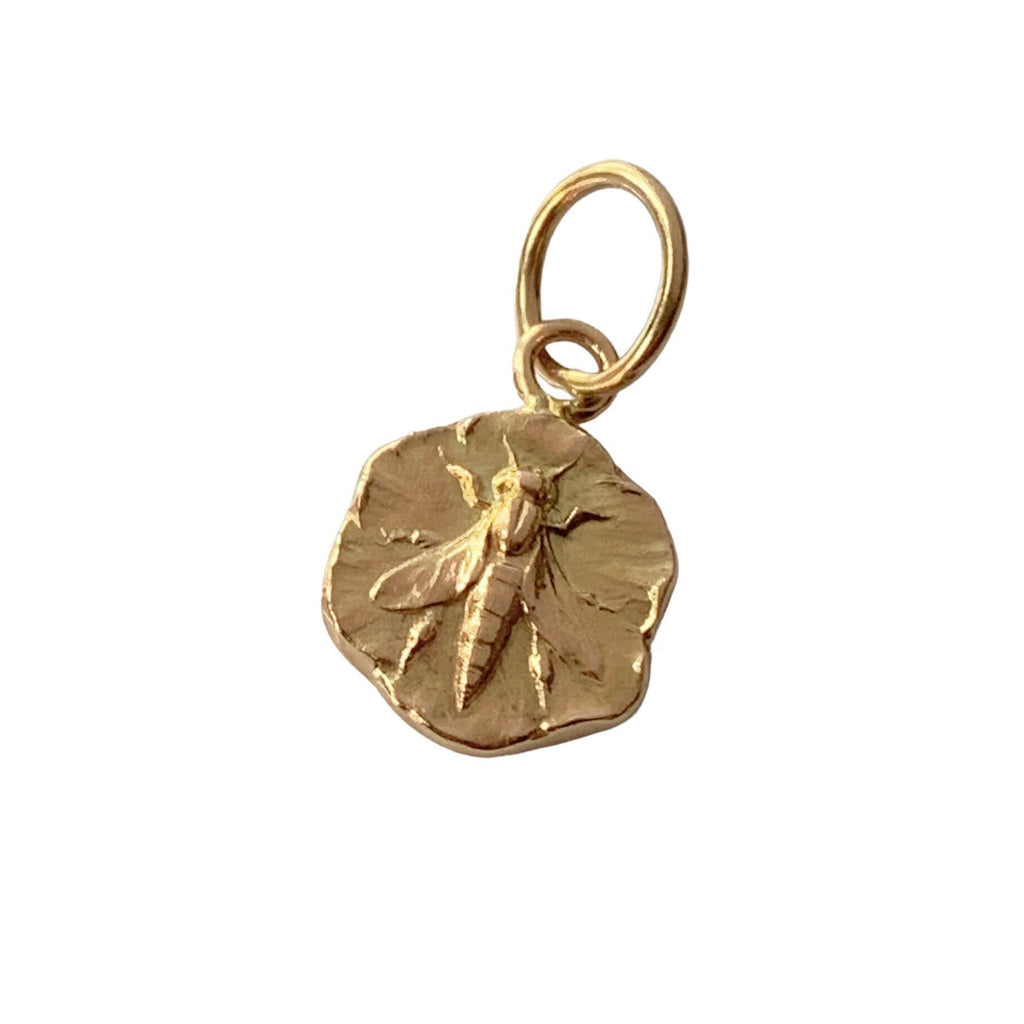 Art Nouveau Gold Bee Charm