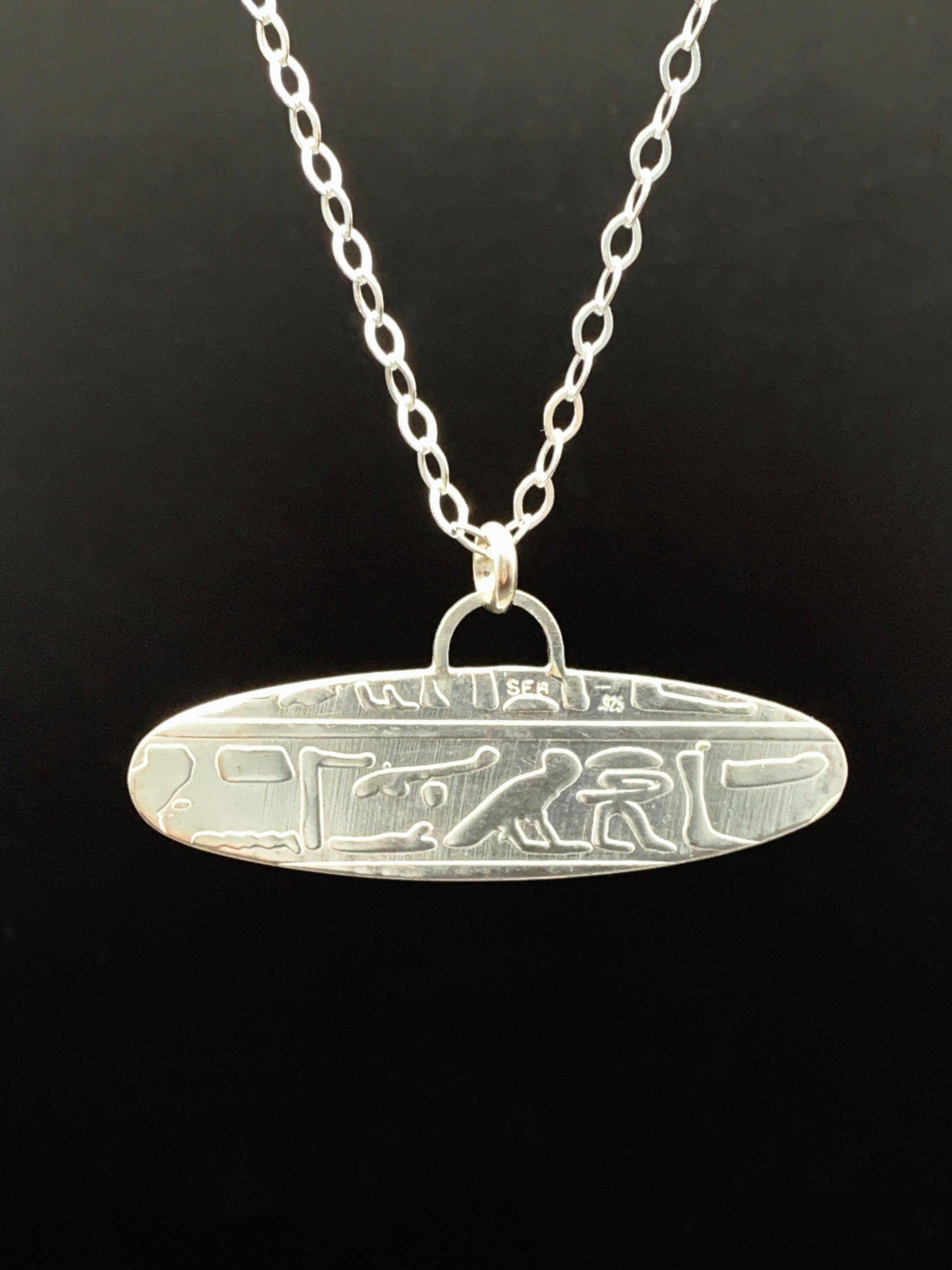 Winged Scarab Pendant in Sterling Silver