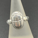 Load image into Gallery viewer, Art Deco Scarab Ring, Egyptain revival, sterling silver
