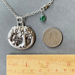 Load image into Gallery viewer, Tree of Life Pendant in Sterling Silver, fruit tree, apple tree, art nouveau
