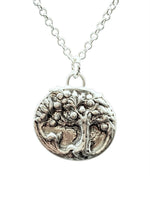 Load image into Gallery viewer, Tree of Life Pendant in Sterling Silver, fruit tree, apple tree, art nouveau

