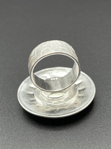 Jade Sunburst Cocktail Ring