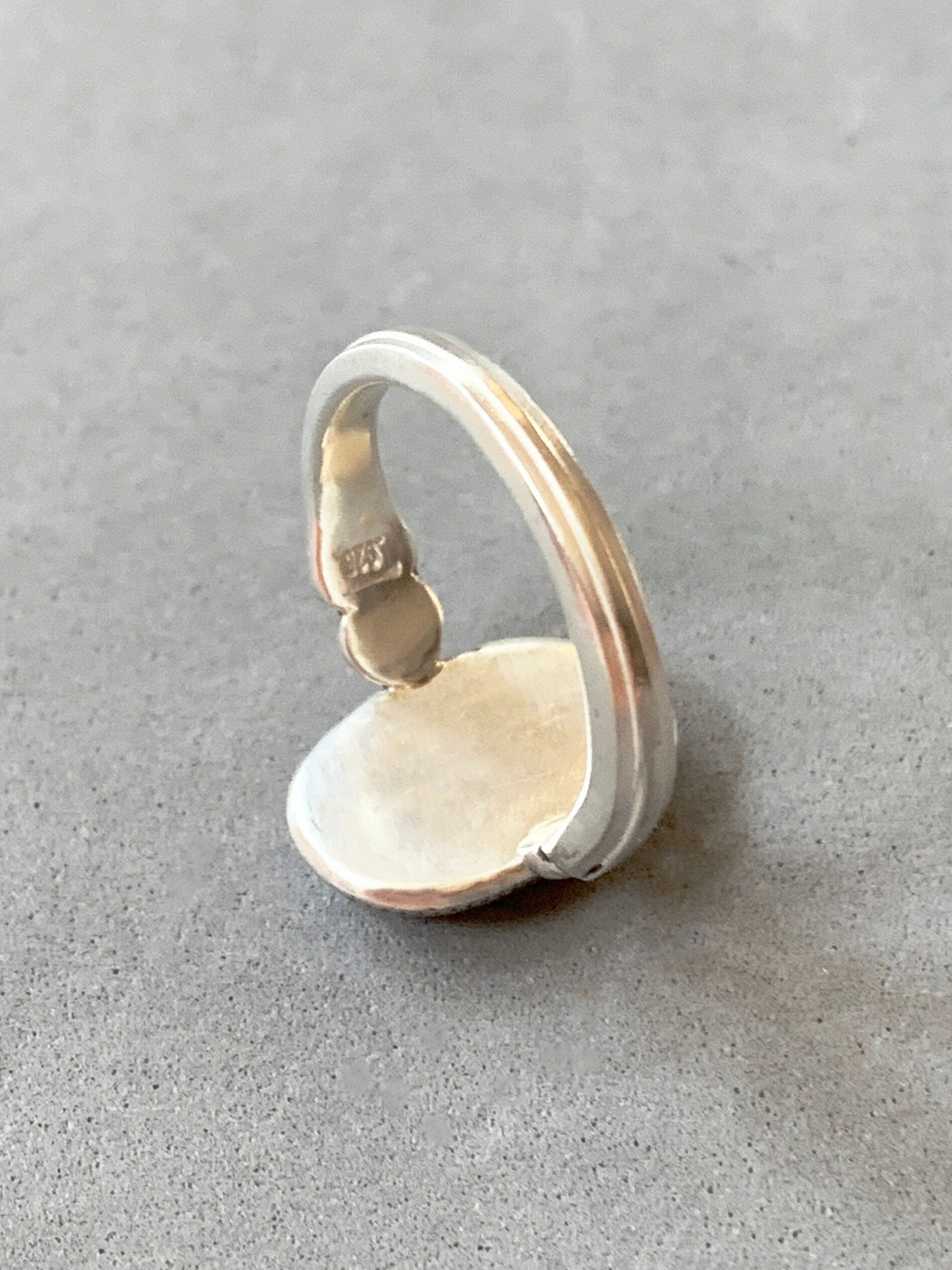 Art Deco Scarab Ring, Egyptain revival, sterling silver